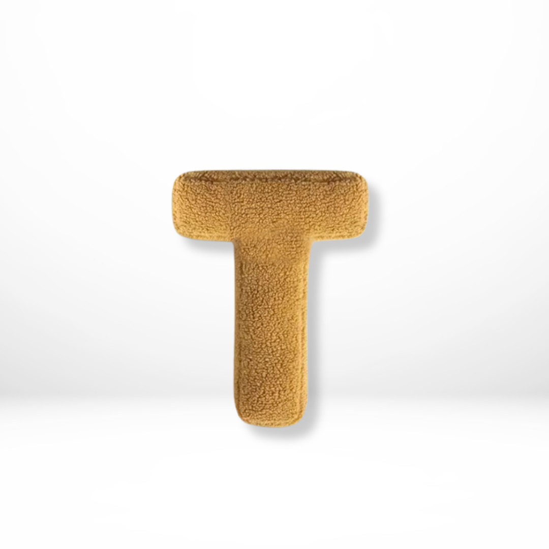 Soft Velvet Letter Pillow With Alphabet Design