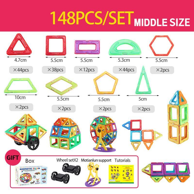 Fun Magnetic Building Blocks for Children