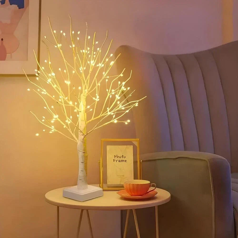 Natural Wood Table Lamp