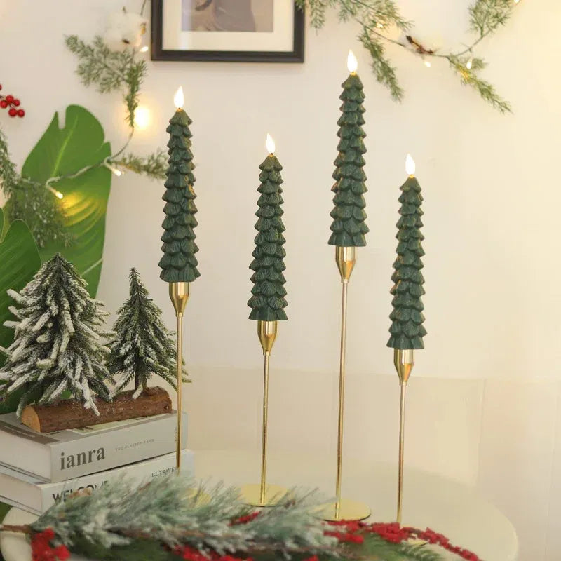 Warm LED Christmas Candles for Home Decor