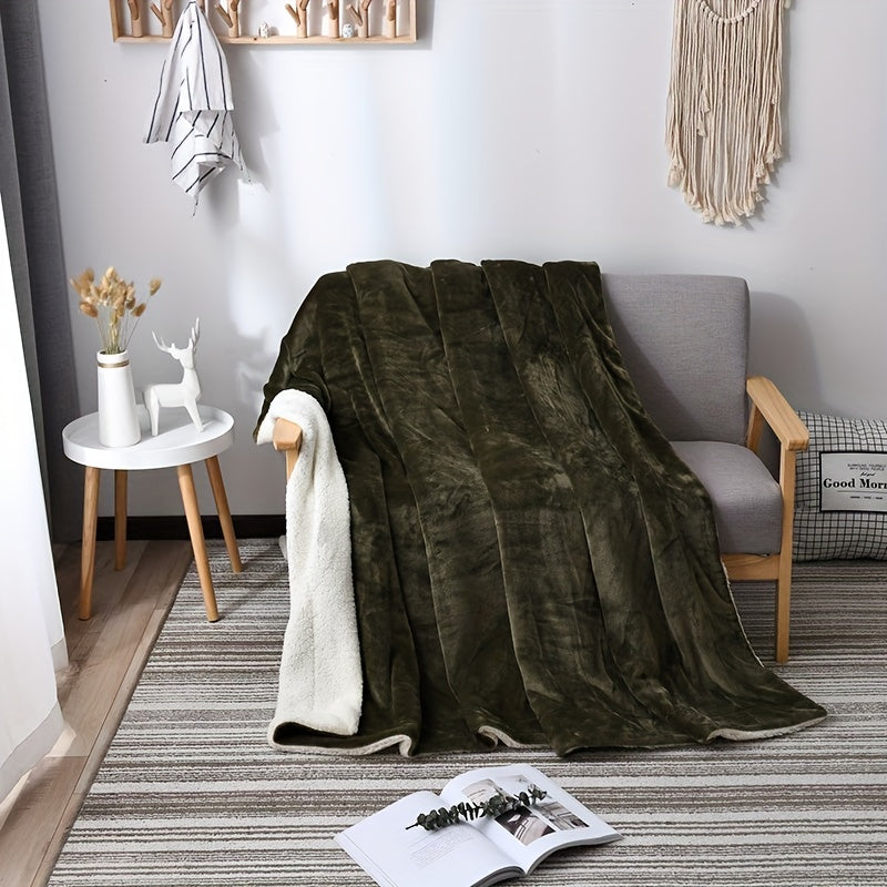 Plush Double Sided Fuzzy Blanket for Cozy Warmth