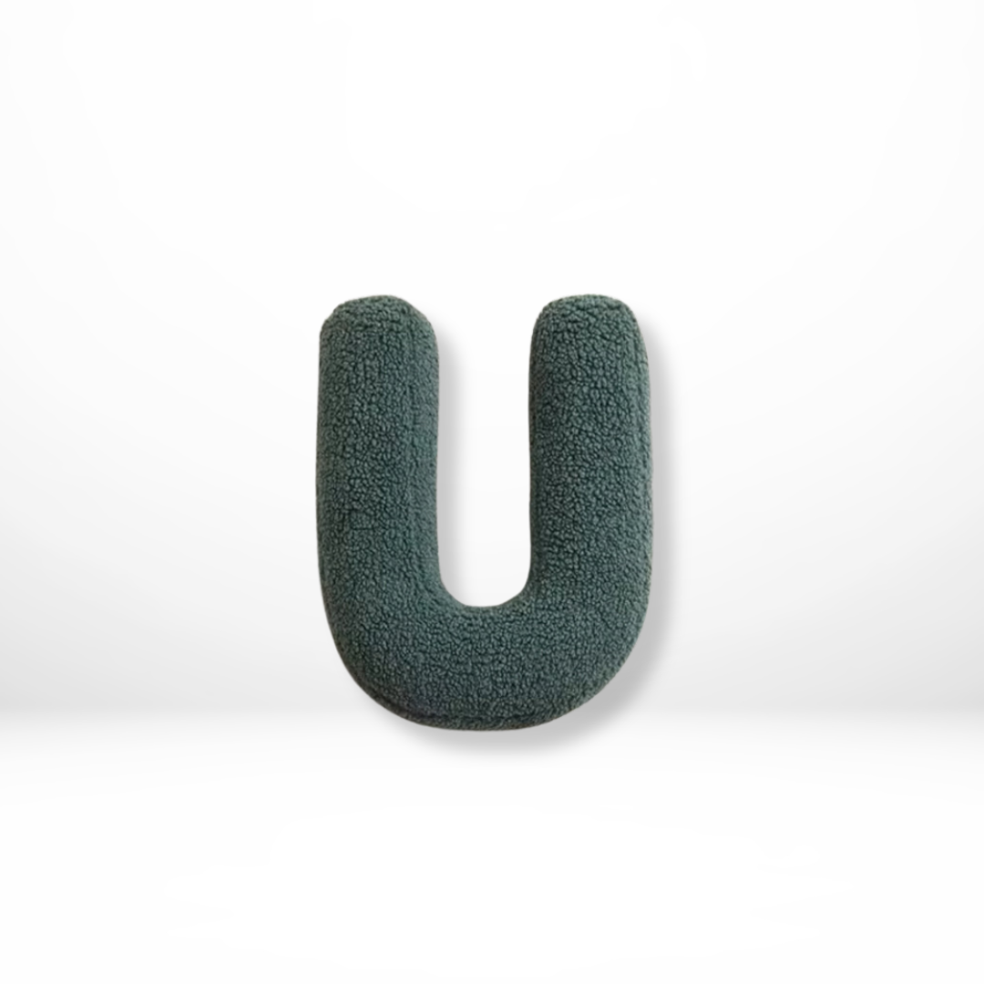 Soft Velvet Letter Pillow With Alphabet Design
