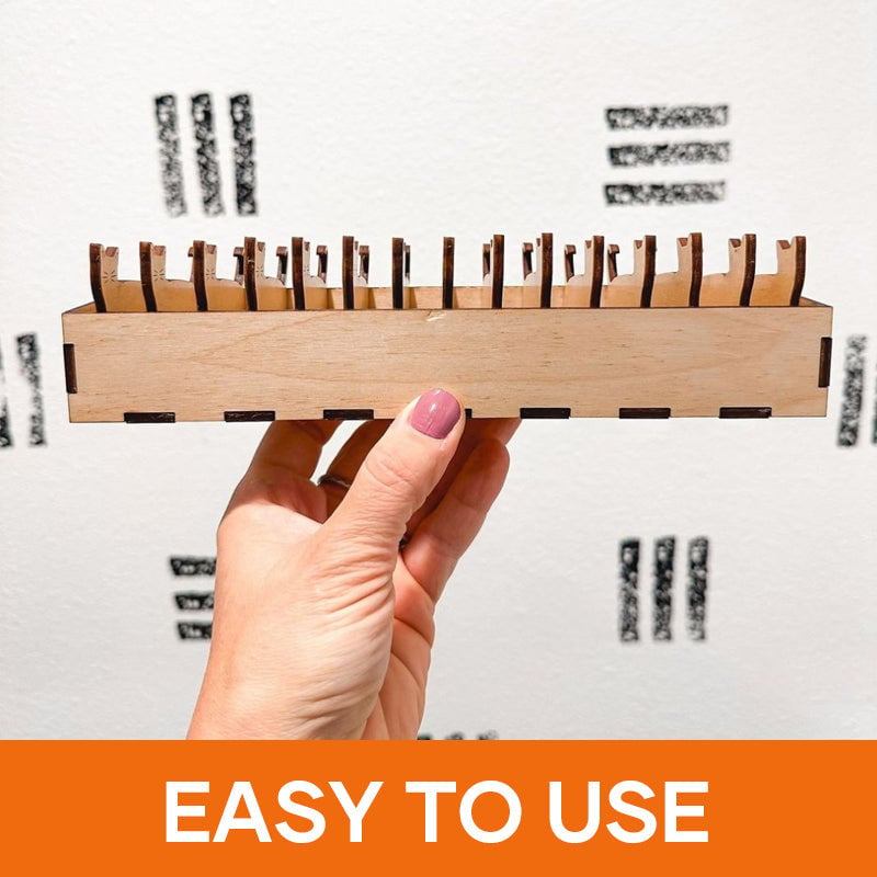 Wooden Bunny Sewing Thread Organizer Storage Set