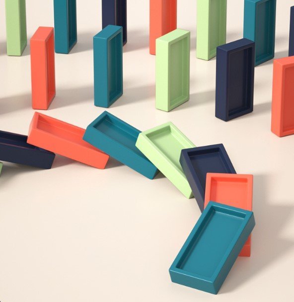 Fun Easy Automatic Domino Game Set