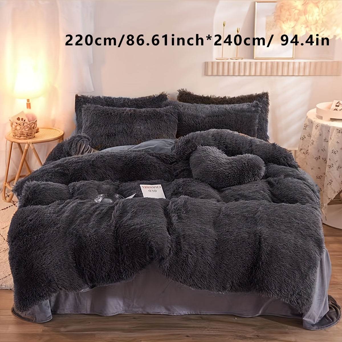 Soft Plush Duvet Cover Set for Cozy Bedding