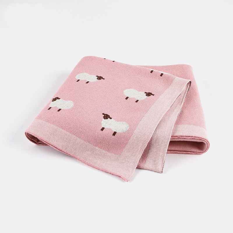 Cozy Baby Blanket with Cute Sheep Design