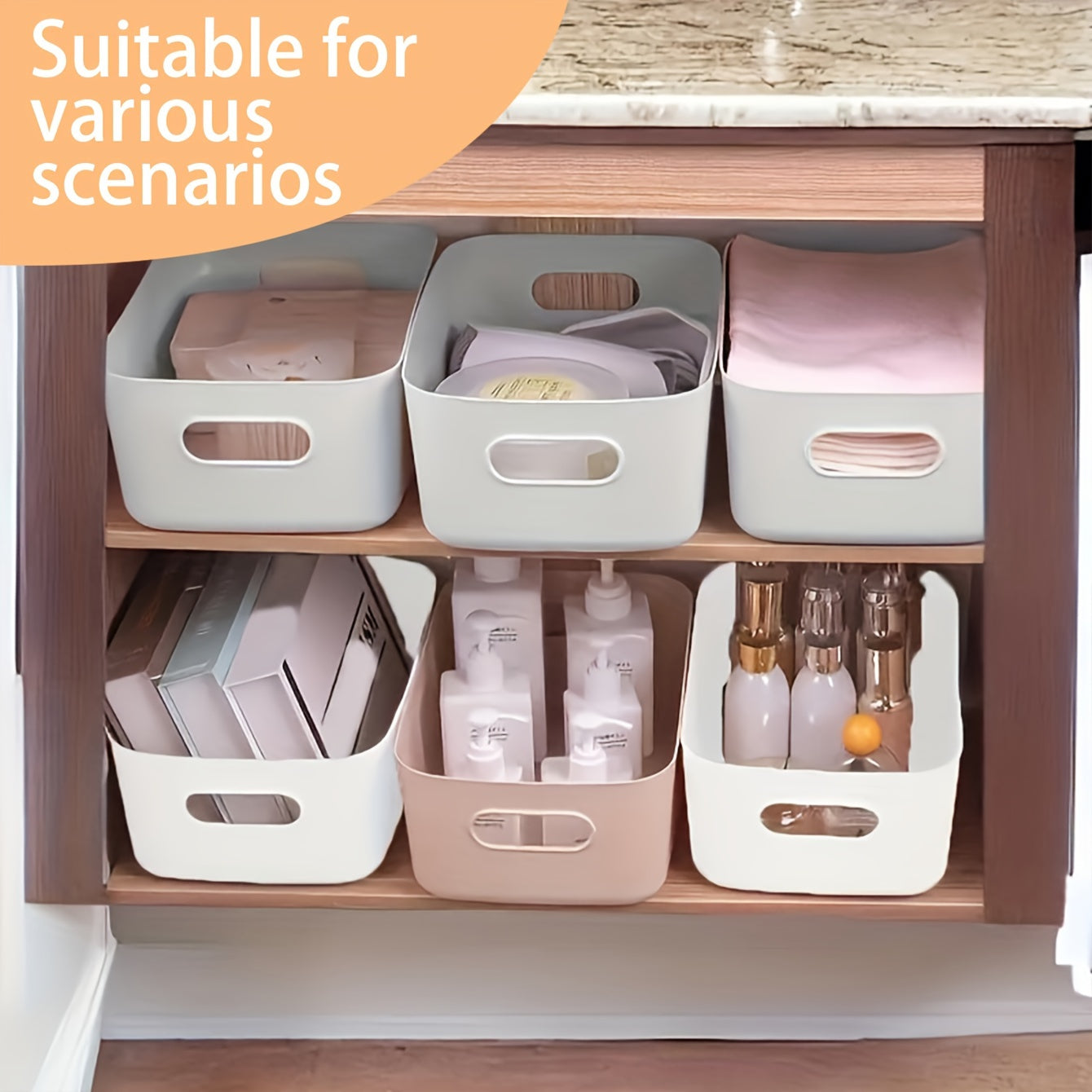 Practical Wall Storage Cubes for Makeup and Snacks