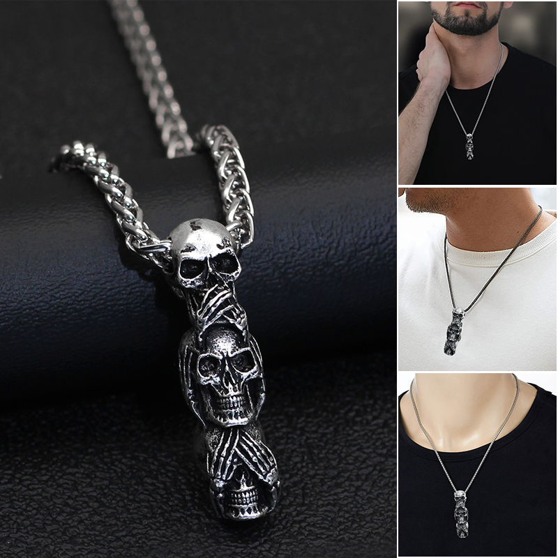 Trendy Skull Pendant Necklace