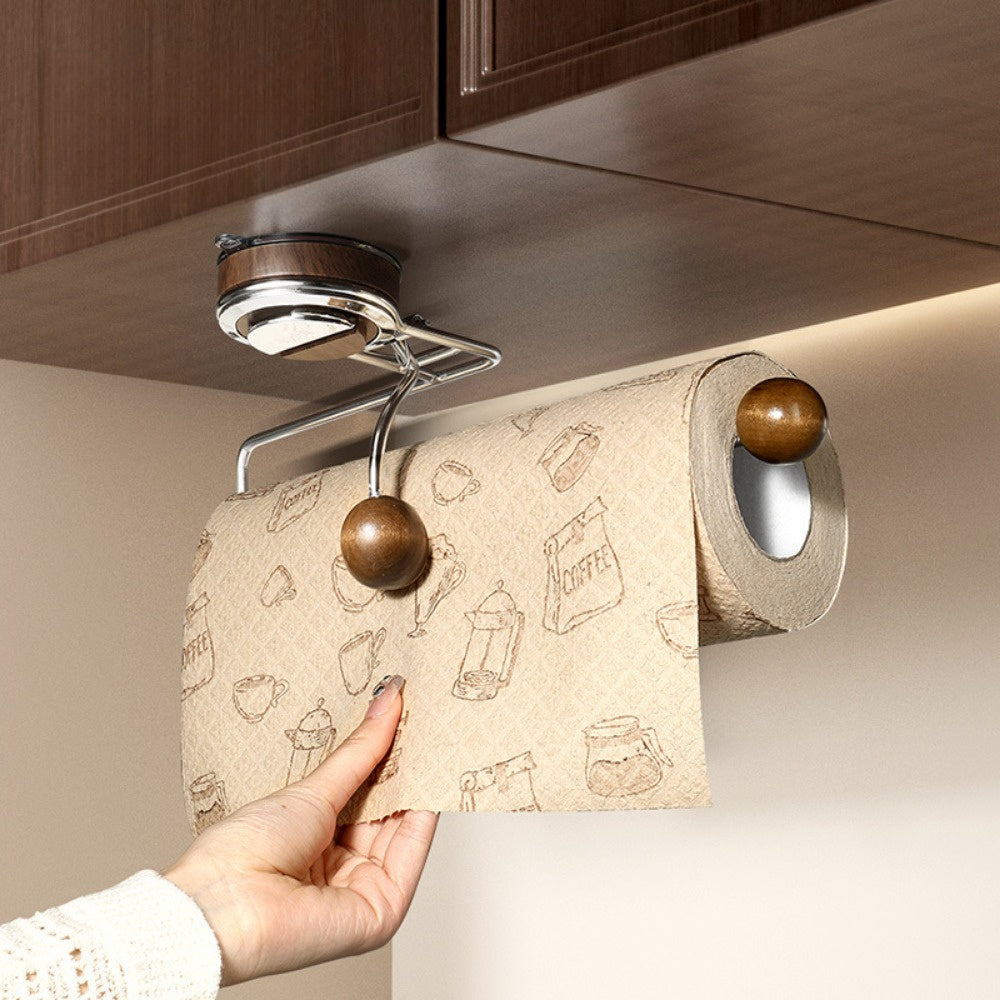 Sticky Mount Paper Towel Holder Stainless Steel