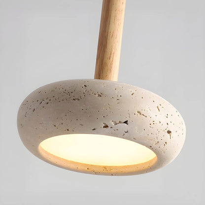 Befez | Elegant Stone Ceiling Lamp - Warm LED Pendant Light