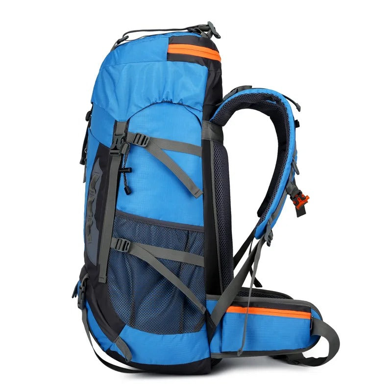 Durable 65L Water Resistant Hiking Backpack