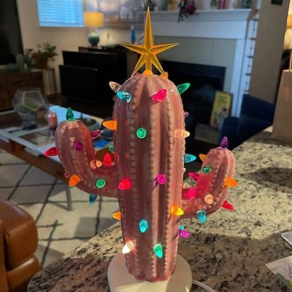 Colorful Artificial Cactus Table Lamp