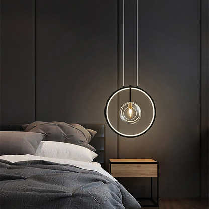 Simple Glass Globe Pendant Light Fixture