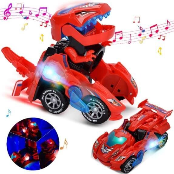 Fun LED Remote Control Dinosaur Toy Car