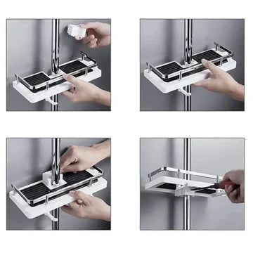 Sleek Bathroom Storage Shelf