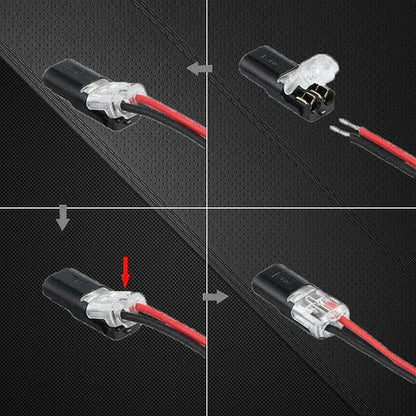 Secure Locking Double Wire Push Connectors