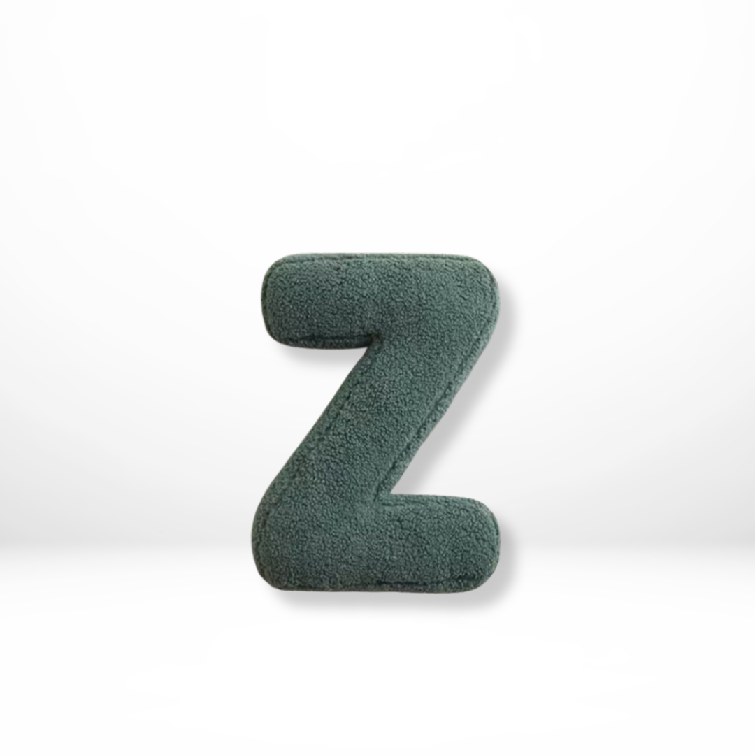 Soft Velvet Letter Pillow With Alphabet Design