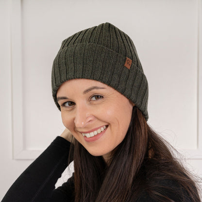 Soft Merino Wool Beanie for Women