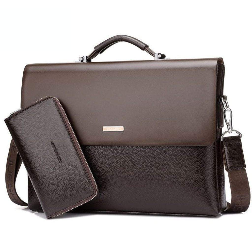 Professional Executive Mens Leather Laptop Bag