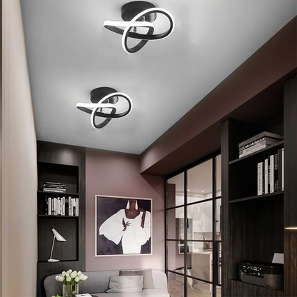 Modern Black LED Ceiling Fixture