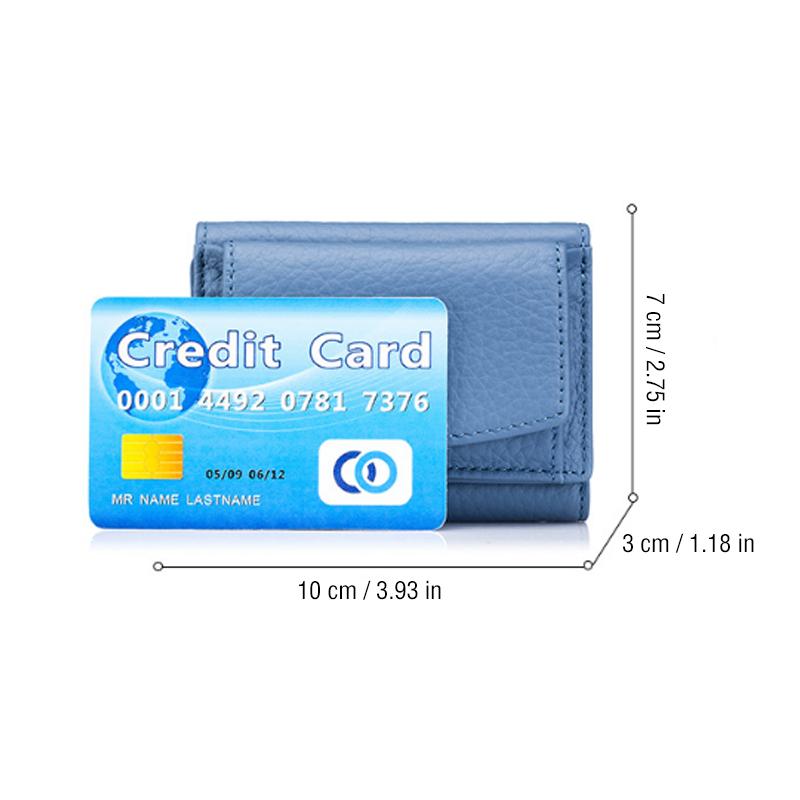 Genuine Leather Slim RFID Wallet