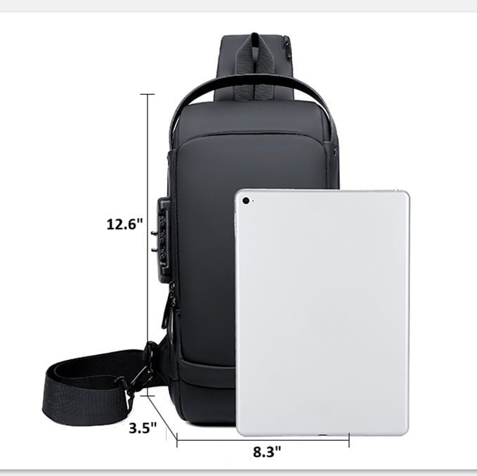 Secure Crossbody Bag with USB Charging Port