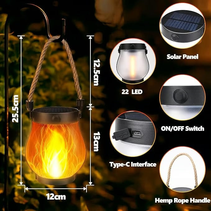 Warm Ambient Flame Table Lamp