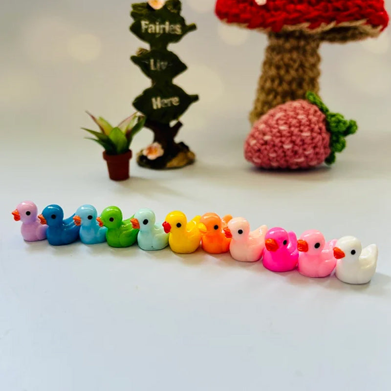Cute Small Yellow Duck Figurine