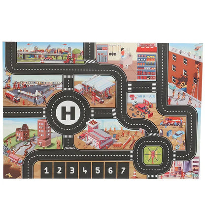 Colorful Kids Road Playmat Set