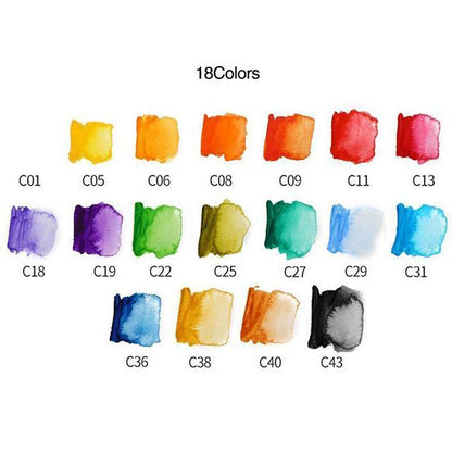 Compact Travel Watercolor Paint Sets