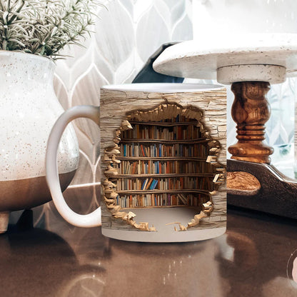 Colorful 3D Book Mug
