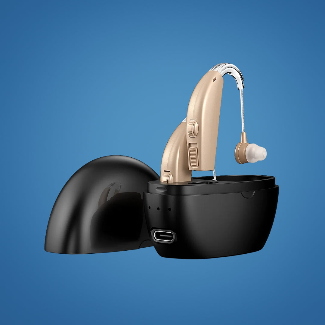 Clear Sound Amplifier for Seniors with Rechargeable Battery