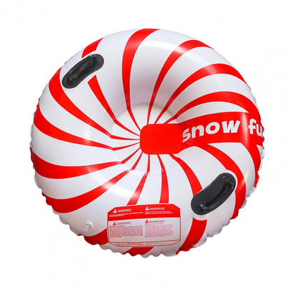 Fun Winter Snow Tube with Double Grip Handles
