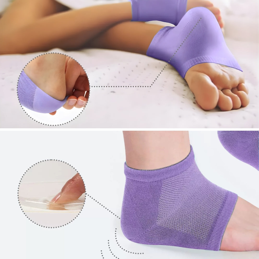 Soothing Gel Insoles - Padded Open Toe - Heel Pain Relief