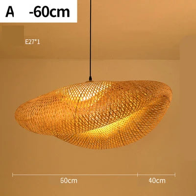 Natural Woven Rattan Hanging Lamp