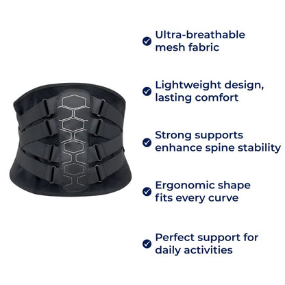 Comfortable Back Support Belt for Pain Relief