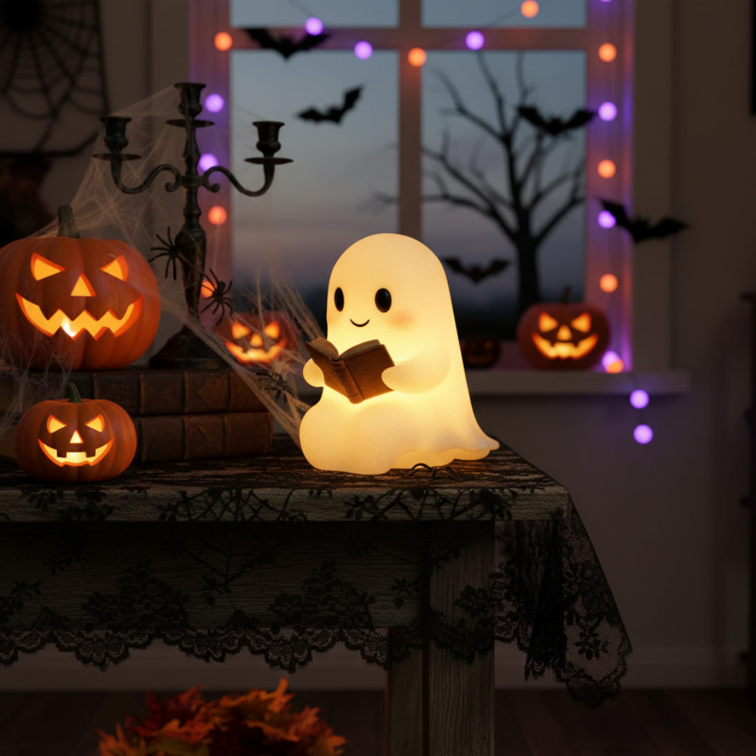 Cozy Table Night Light - Warm Handmade Bedroom Lamp