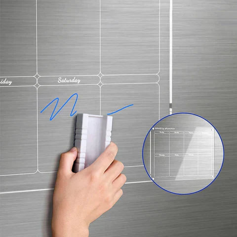 Compact Daily Magnetic Whiteboard Calendar