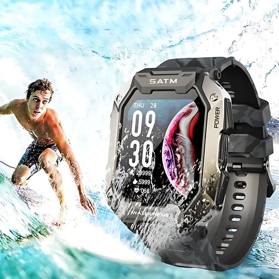 Rugged Outdoor Smartwatch with GPS Fitness Tracking