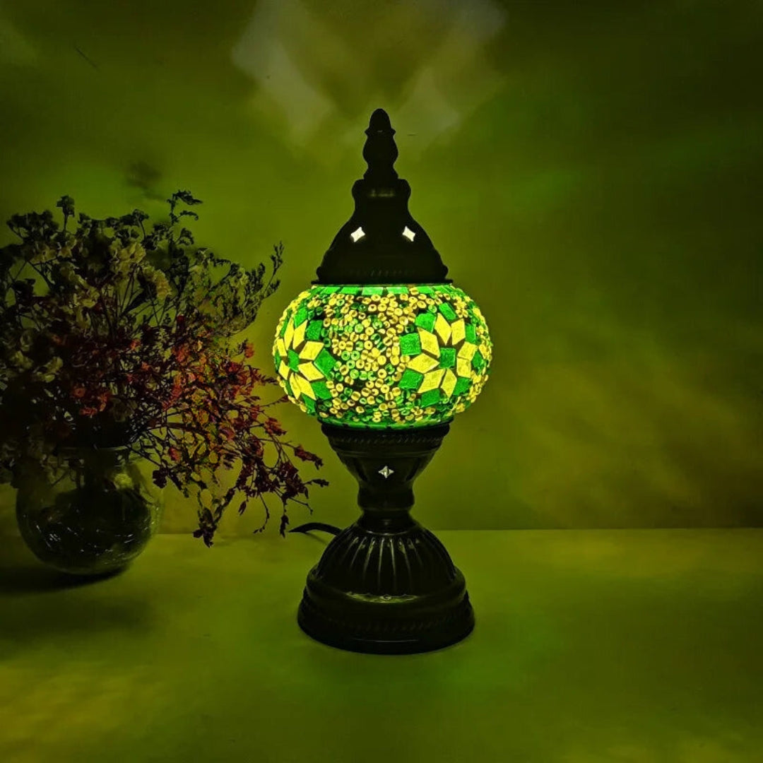 Vibrant Multicolor Glass Table Lamp