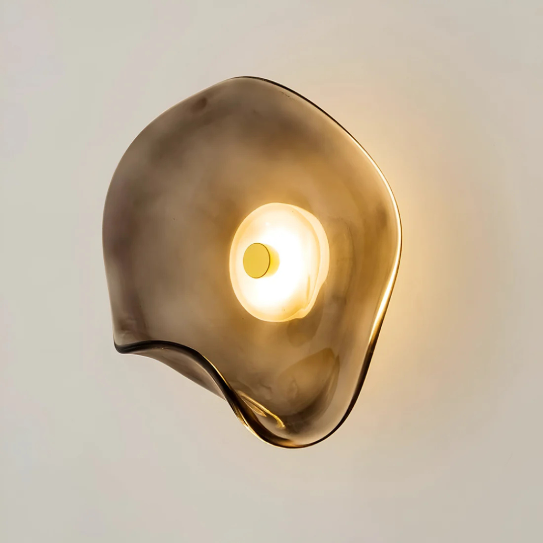 Stylish Round Glass Wall Light