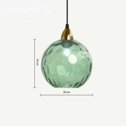 Clear Glass Globe Hanging Light