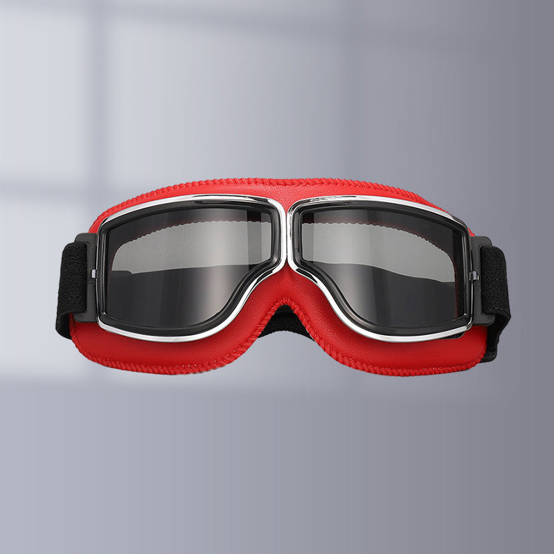 Classic Biker Goggles with Swap Lenses and Cushioning