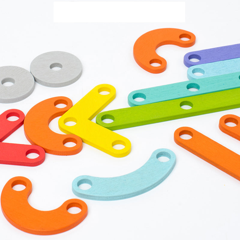 Colorful Wooden Learning Peg Board