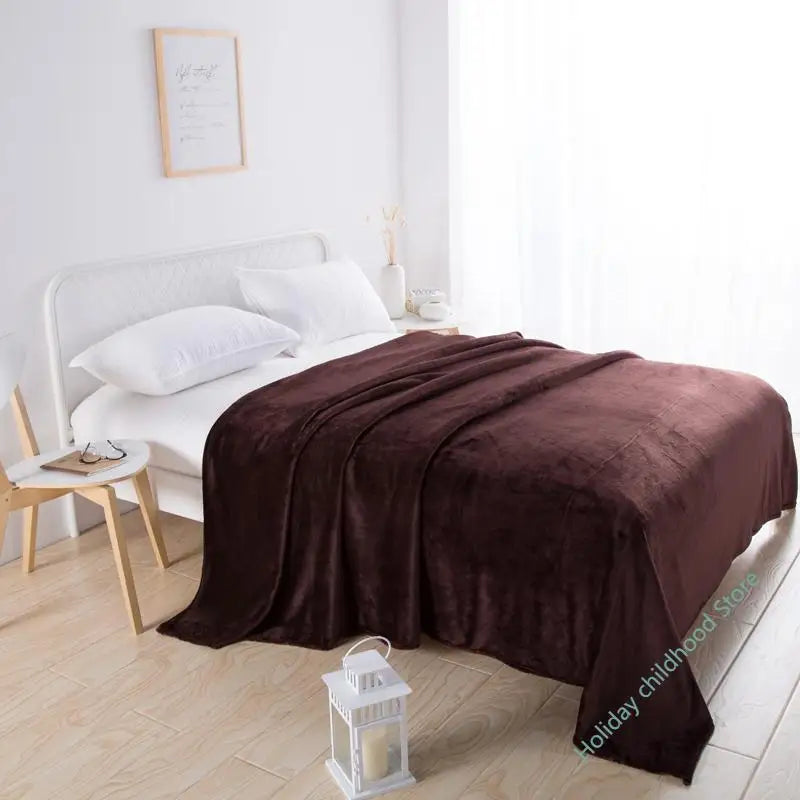 Plush Velvet Throw Blanket