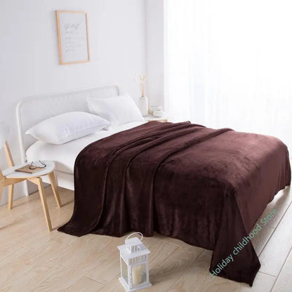 Plush Velvet Throw Blanket