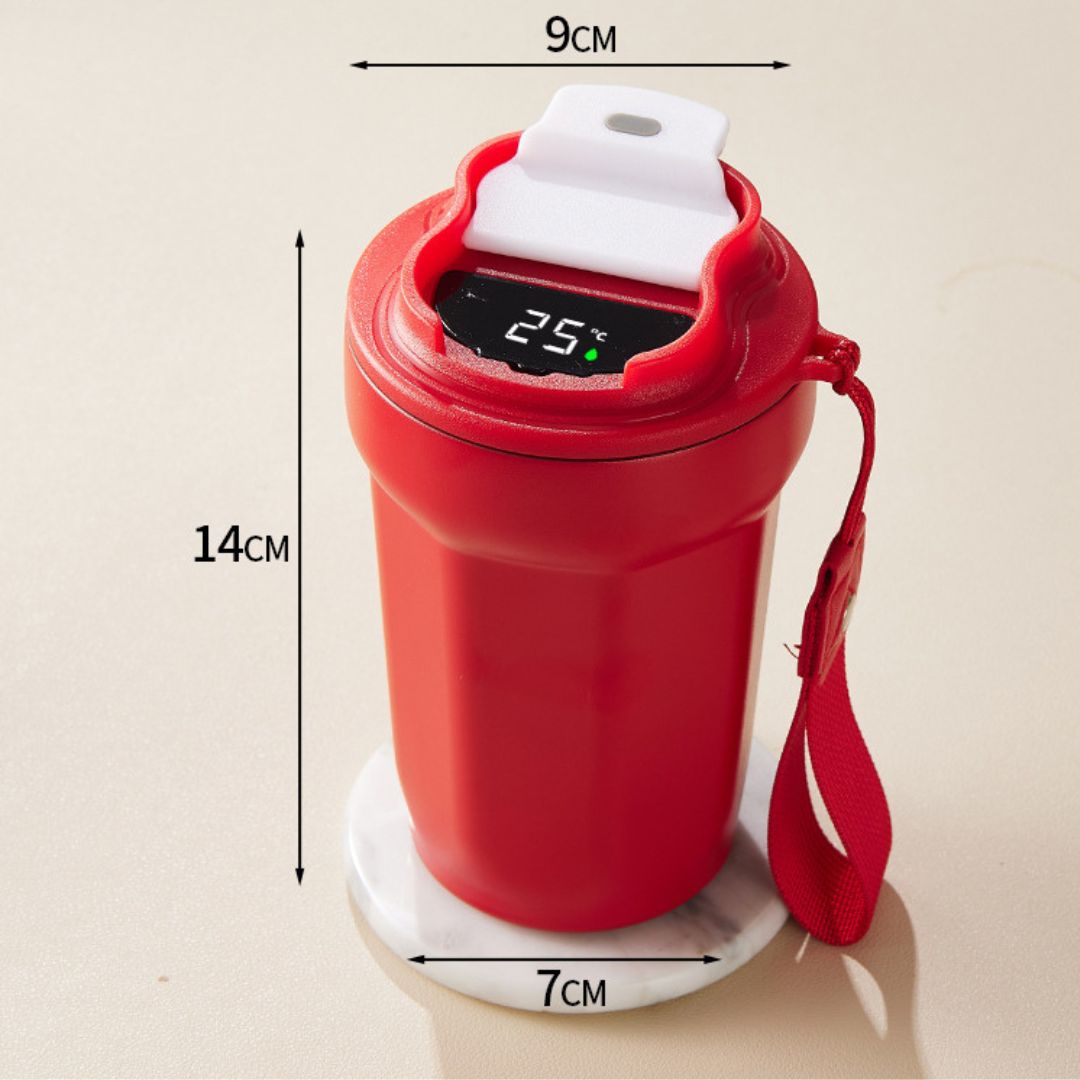 Insulated Stainless Steel Smart Coffee Mug 450ml