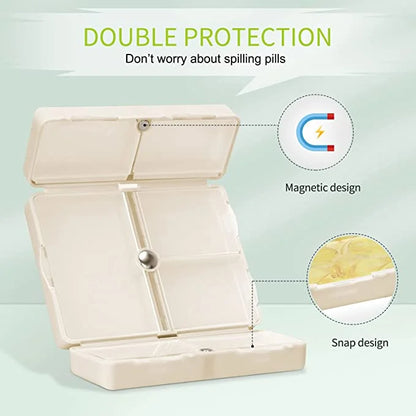 Compact 7 Pocket Pill Box Organizer