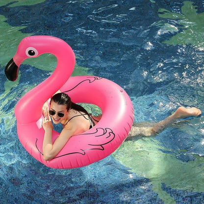 Fun Pink Flamingo Pool Float Ring