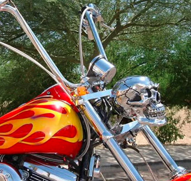 Cool LED Bike Skull Lamp